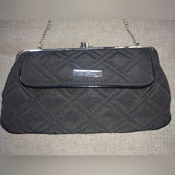 Vera Bradley Black Puff Clutch - Picture 1 of 5